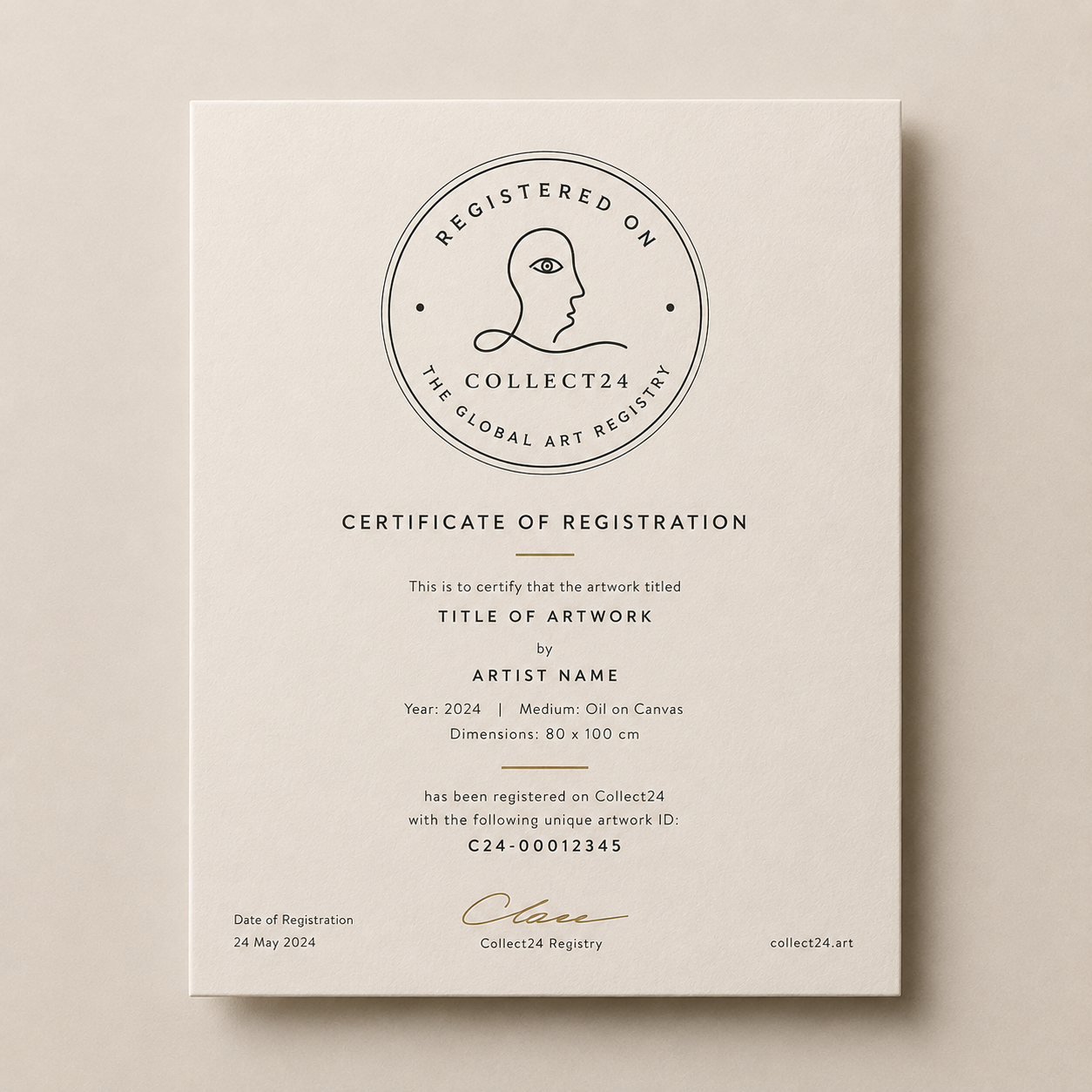 Collect24 certificate of registration