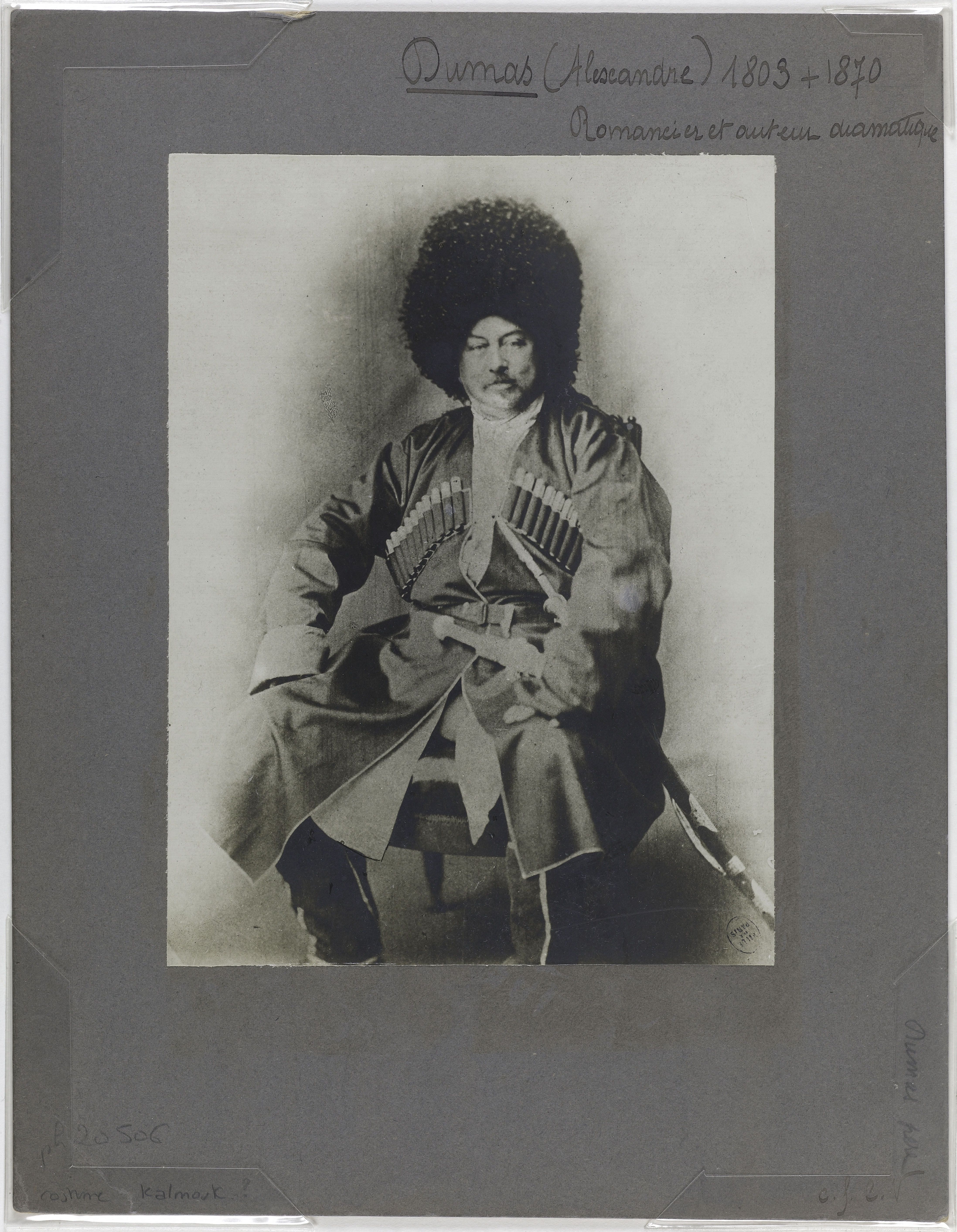 Anonyme, Alexandre Dumas en costume Kalmuk