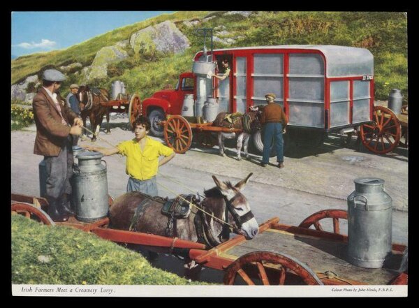 Hinde, John Wilfrid, Irish Farmers Meet a Creamery Lorry