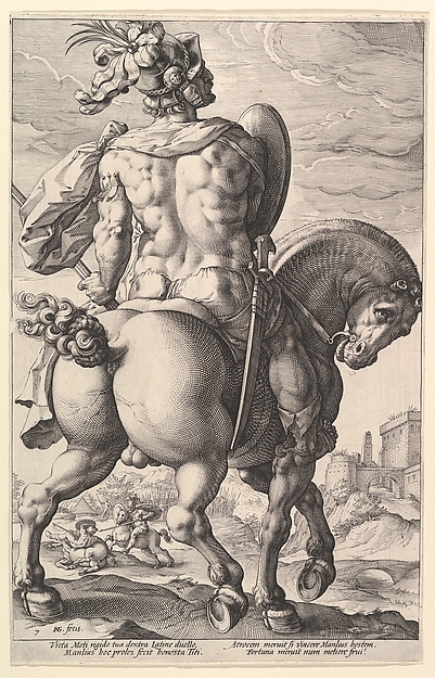 Hendrick Goltzius, Titus Manlius Torquatus, from "The Roman Heroes"