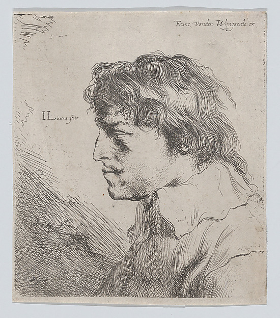 Jan Lievens, Bust of a Man in Profile to the Left