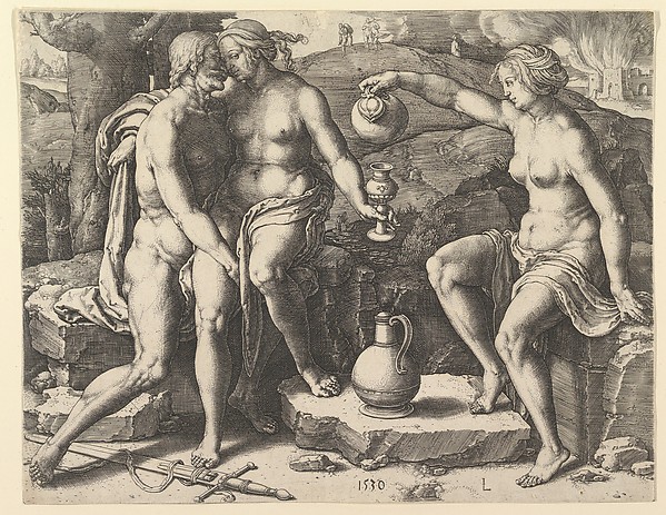 Lucas van Leyden, Lot and His Daughters