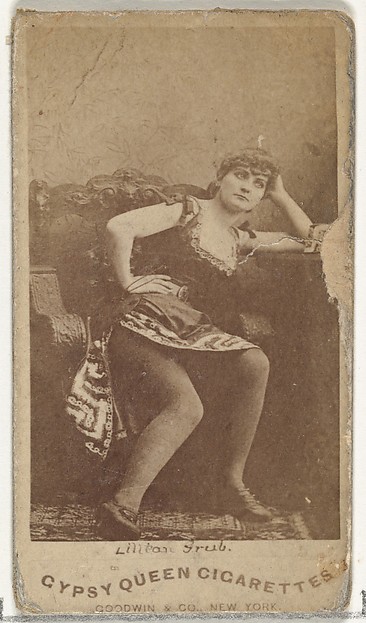 Goodwin & Company, Lillian Grub, from the Actors and Actresses series (N171) for Gypsy Queen Cigarettes