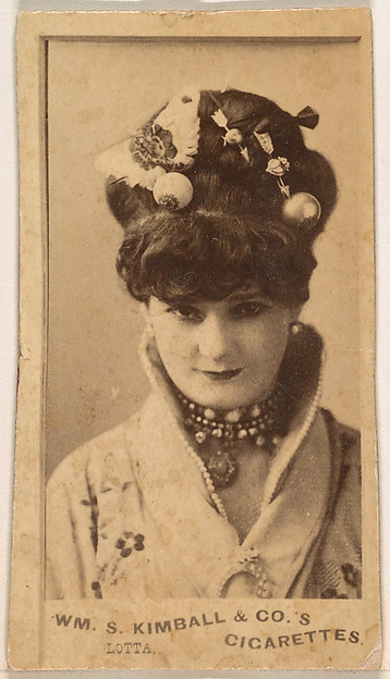 William S. Kimball & Company, Lotta, from the Actresses series (N203) issued by Wm. S. Kimball & Co.