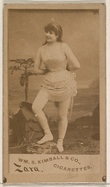 William S. Kimball & Company, Miss Zara, from the Actresses series (N203) issued by Wm. S. Kimball & Co.