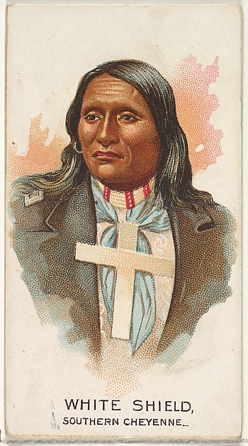 Allen & Ginter, White Shield, Southern Cheyenne, from the American Indian Chiefs series (N2) for Allen & Ginter Cigarettes Brands