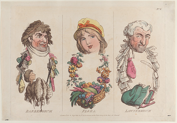 Thomas Rowlandson, Barberorum, Flora, Lawyerorum