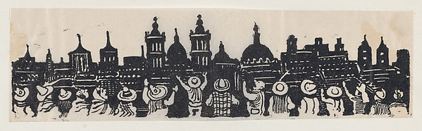 José Guadalupe Posada, A group of people looking at Mexico City