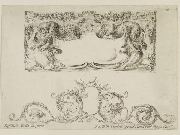 Stefano della Bella, Raccolta di varii cappriccii et nove inventioni di cartelle et ornamenti