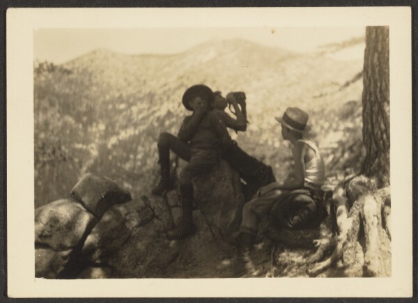 Louis Fleckenstein, [Climbing Devil's Slide]