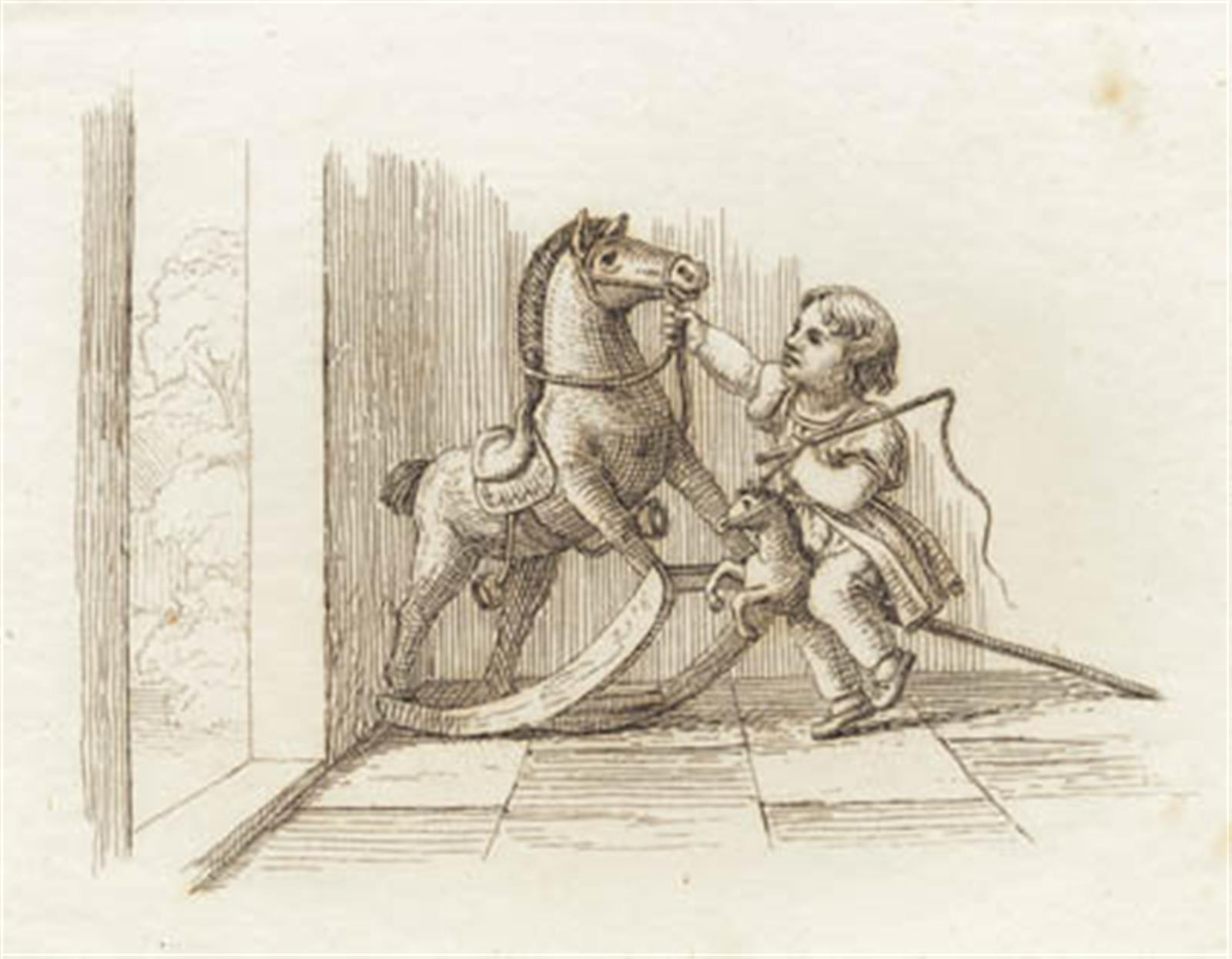 Martinus Rørbye, Illustration til "Halvhundrede Fabler for Børn" af Hey