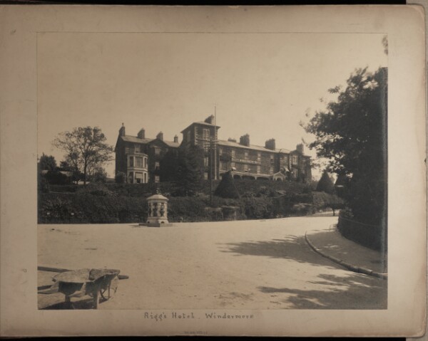 Unknown, Rigg's Hotel. Windermere