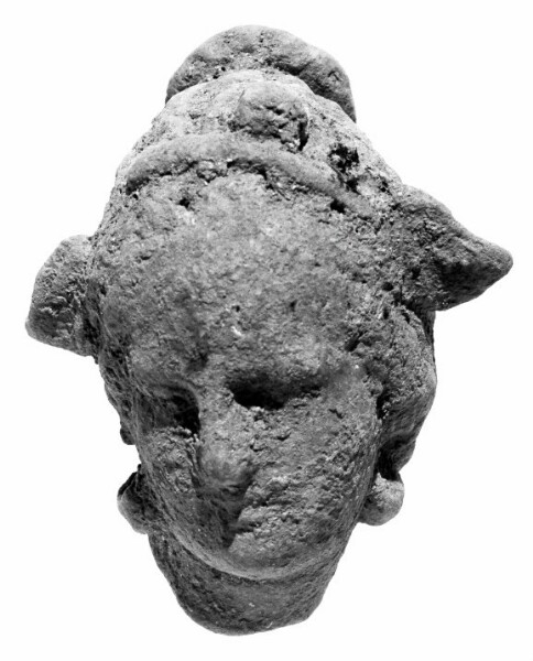 Unknown, Head with Melon Coiffure and Wreath