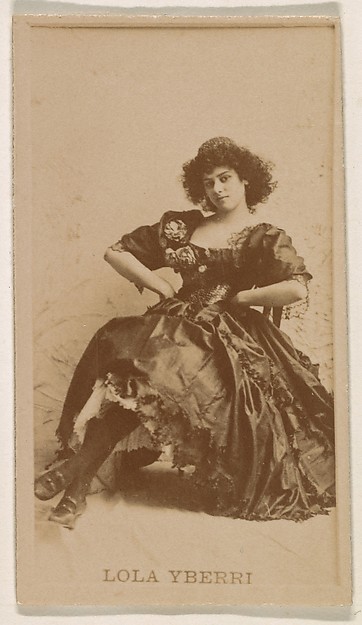 Kinney Brothers Tobacco Company, Lola Yberri, from the Actresses series (N245) issued by Kinney Brothers to promote Sweet Caporal Cigarettes