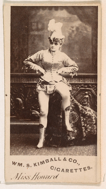 William S. Kimball & Company, Miss Howard, from the Actresses series (N203) issued by Wm. S. Kimball & Co.