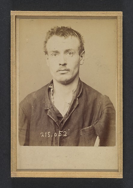 Alphonse Bertillon, Benoit. Antoine. 29 ans, né à Paris Xle. Journalier. Anarchiste, vagabondage. 4/3/94.