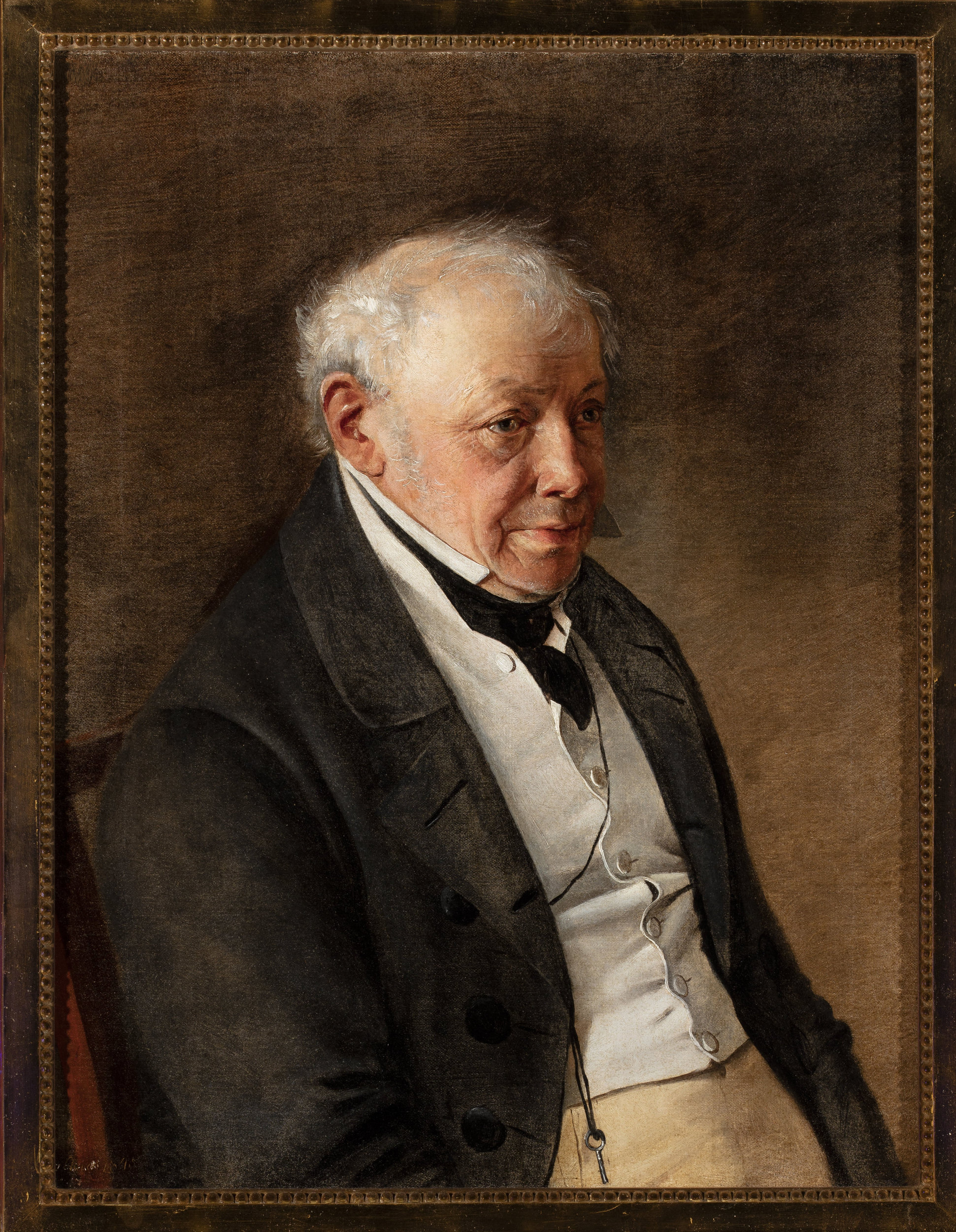 Ivan Khrutsky, Portrait of Ksawery Bębnowski, artist's father-in-law, captain in Kościuszko's army