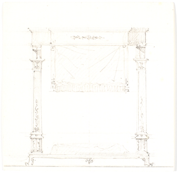 Martinus Rørbye, Studie af et udskåret bord