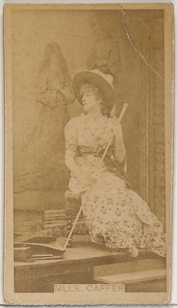 Allen & Ginter, Mlle. Caffer, from the Actors and Actresses series (N45, Type 8) for Virginia Brights Cigarettes