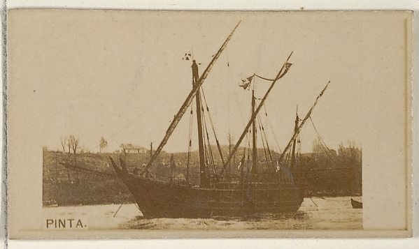 Allen & Ginter, Pinta, from the Famous Ships series (N50) for Virginia Brights Cigarettes