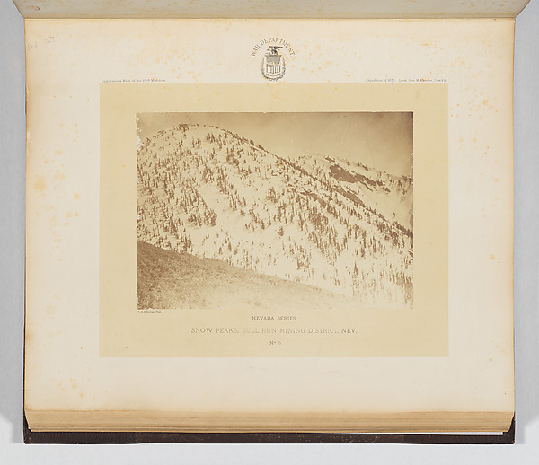 Timothy H. O'Sullivan, Snow Peaks, Bull Run Mining District, Nevada