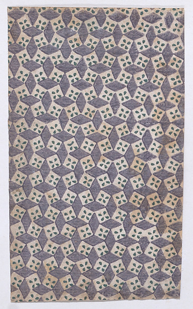 Anonymous, Sheet with overall geometric pattern