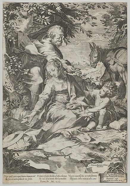 Cornelis Cort, The Rest on the Return from Egypt