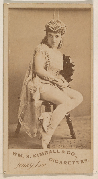 William S. Kimball & Company, Jenny Lee, from the Actresses series (N203) issued by Wm. S. Kimball & Co.