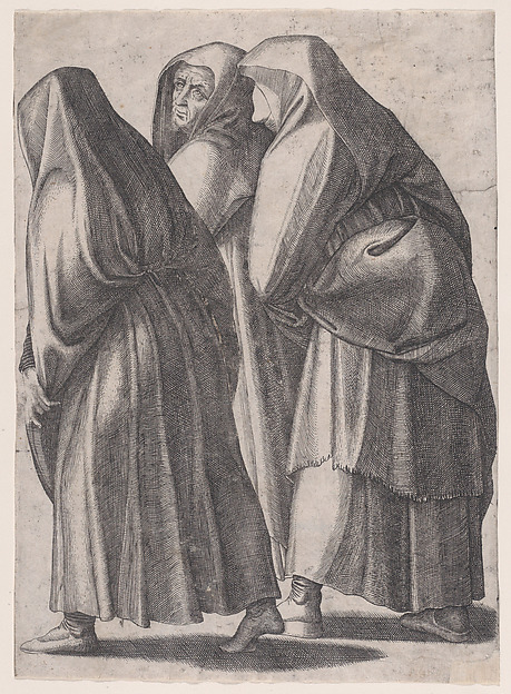 Agostino Veneziano (Agostino dei Musi), The Three Holy Women Going to the Sepulchre