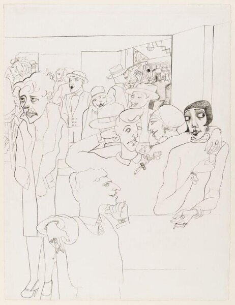 Edward Burra, Cafe Scene