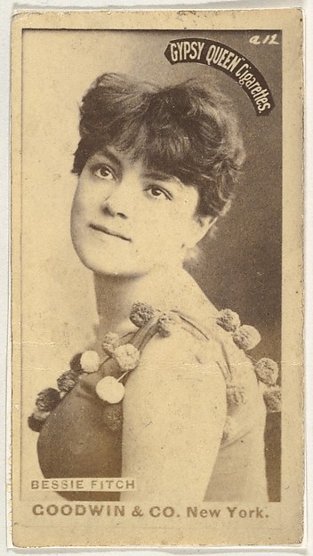 Goodwin & Company, Bessie Fitch, from the Actors and Actresses series (N171) for Gypsy Queen Cigarettes
