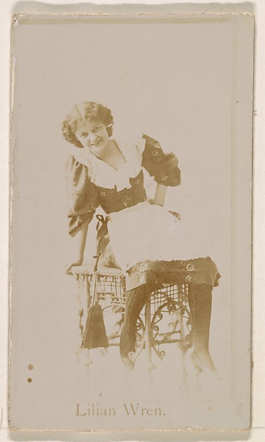 Kinney Brothers Tobacco Company, Lilian Wren, from the Actresses series (N245) issued by Kinney Brothers to promote Sweet Caporal Cigarettes