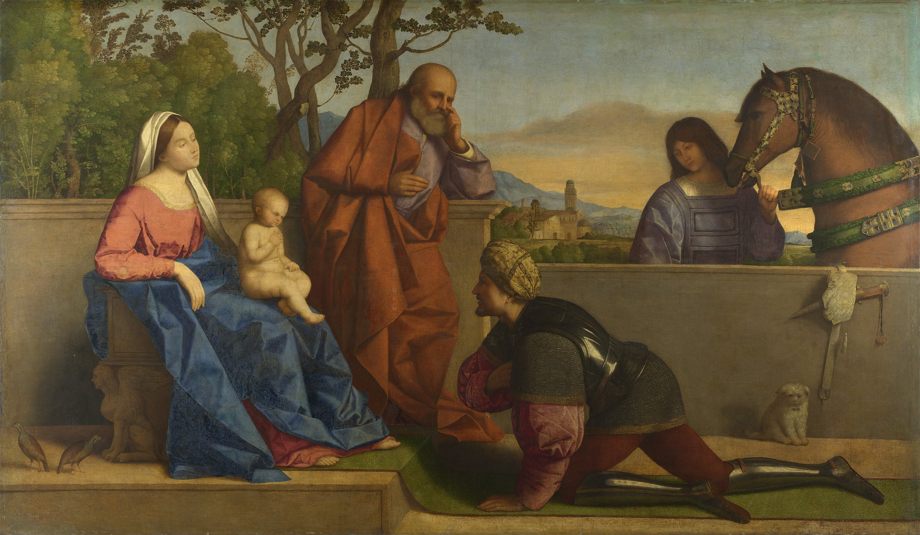 Vincenzo Catena, A Warrior adoring the Infant Christ and the Virgin