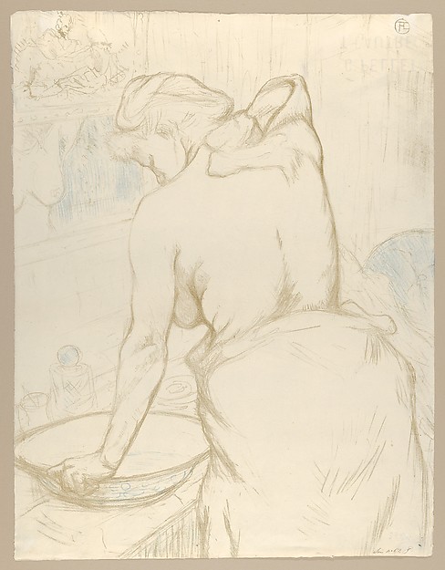 Henri de Toulouse-Lautrec, Washing, from "Elles"