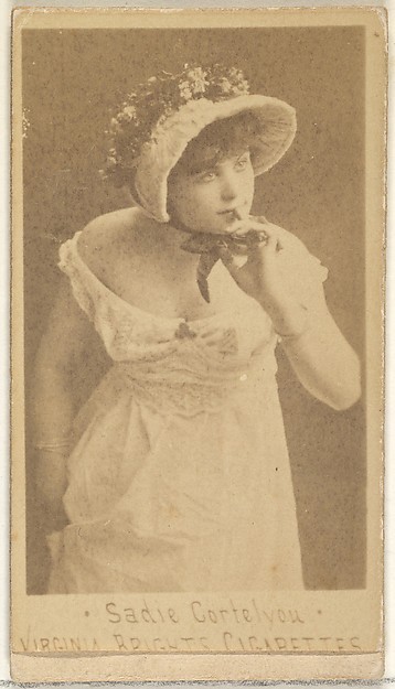 Allen & Ginter, Sadie Cortelyou, from the Actors and Actresses series (N45, Type 1) for Virginia Brights Cigarettes
