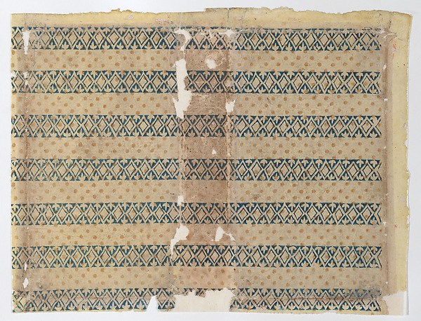 Anonymous, Book cover with overall dot and diamond pattern