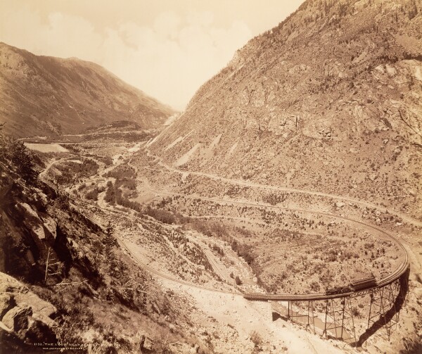 William Henry Jackson, "The Loop" near Georgetown, Colorado