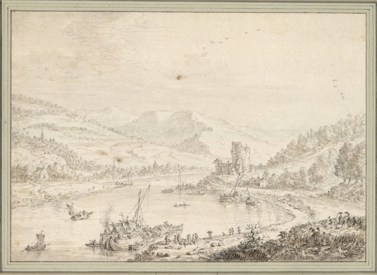 RobertGriffier, Rheinansicht (in der Art des Herman Saftleven)