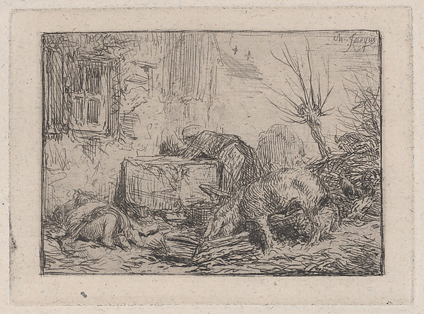 Charles Jacque, Farmyard
