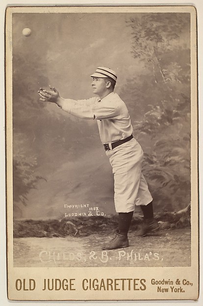 Goodwin & Company, Childs, 2nd Base, Philadelphia, from the series Old Judge Cigarettes