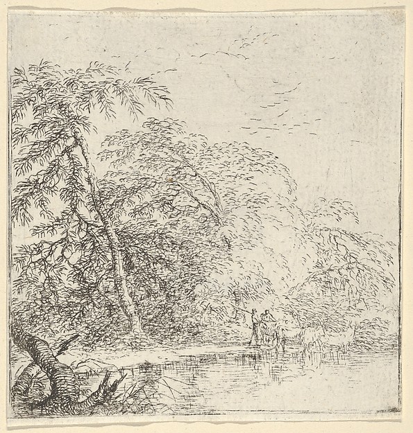 Salvator Rosa, Landscape with a herdsmen