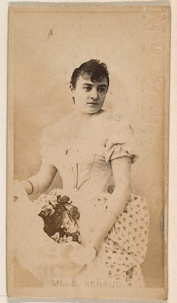 Kinney Brothers Tobacco Company, Mlle. Renaud, from the Actresses series (N245) issued by Kinney Brothers to promote Sweet Caporal Cigarettes