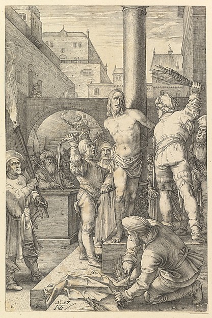 Hendrick Goltzius, The Flagellation, from "The Passion of Christ"