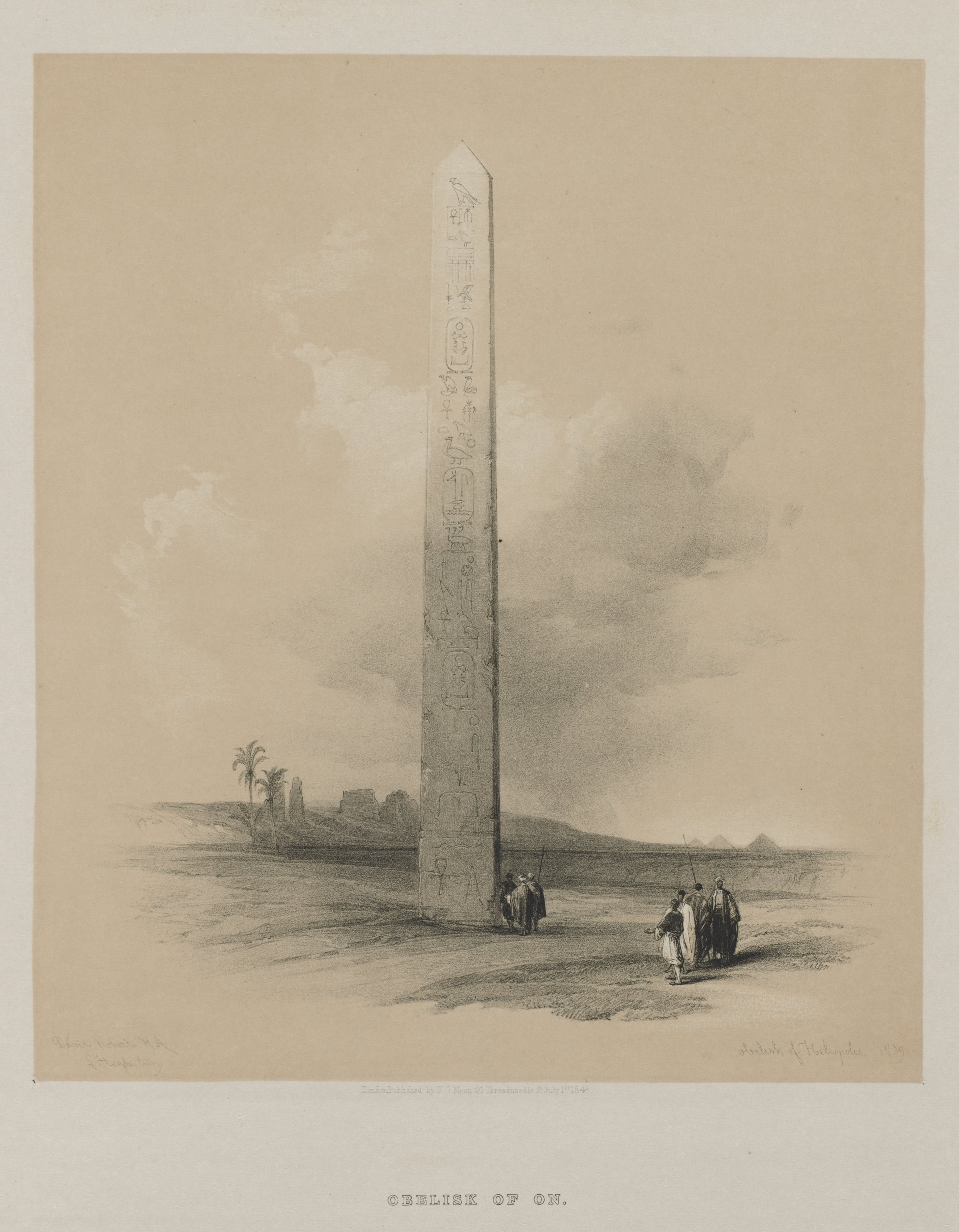 Louis Haghe, Egypt and Nubia, Volume II: Obelisk of Heliopolis
