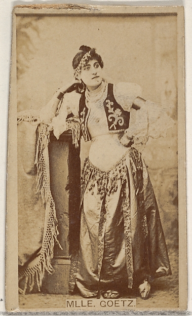 Allen & Ginter, Mlle. Goetz, from the Actors and Actresses series (N45, Type 8) for Virginia Brights Cigarettes