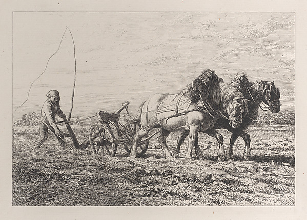 Charles Jacque, Plowing