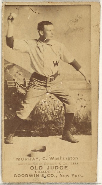 Goodwin & Company, Jeremiah J. "Miah" Murray, Catcher, Washington Nationals, from the Old Judge series (N172) for Old Judge Cigarettes