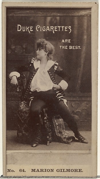 W. Duke, Sons & Co., Card Number 64, Marion Gilmore, from the Actors and Actresses series (N145-6) issued by Duke Sons & Co. to promote Duke Cigarettes