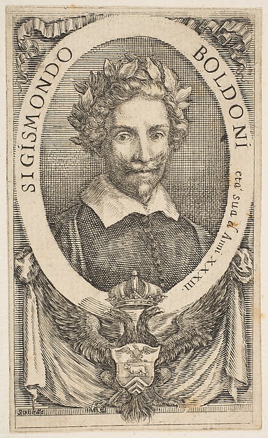 Stefano della Bella, Portrait of the Poet Sigismond Boldoni