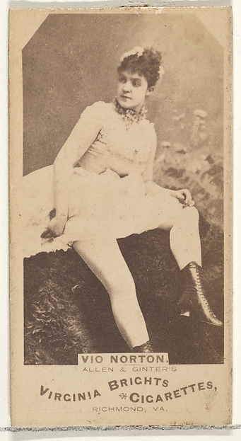 Allen & Ginter, Vio Norton, from the Actors and Actresses series (N45, Type 1) for Virginia Brights Cigarettes